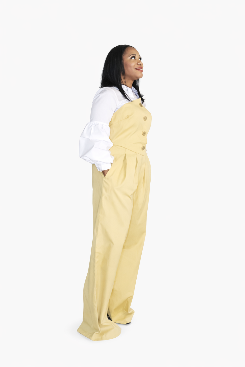 Golden Hour Button Romper