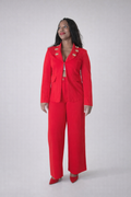 The Power Move Red Two-Piece Suit