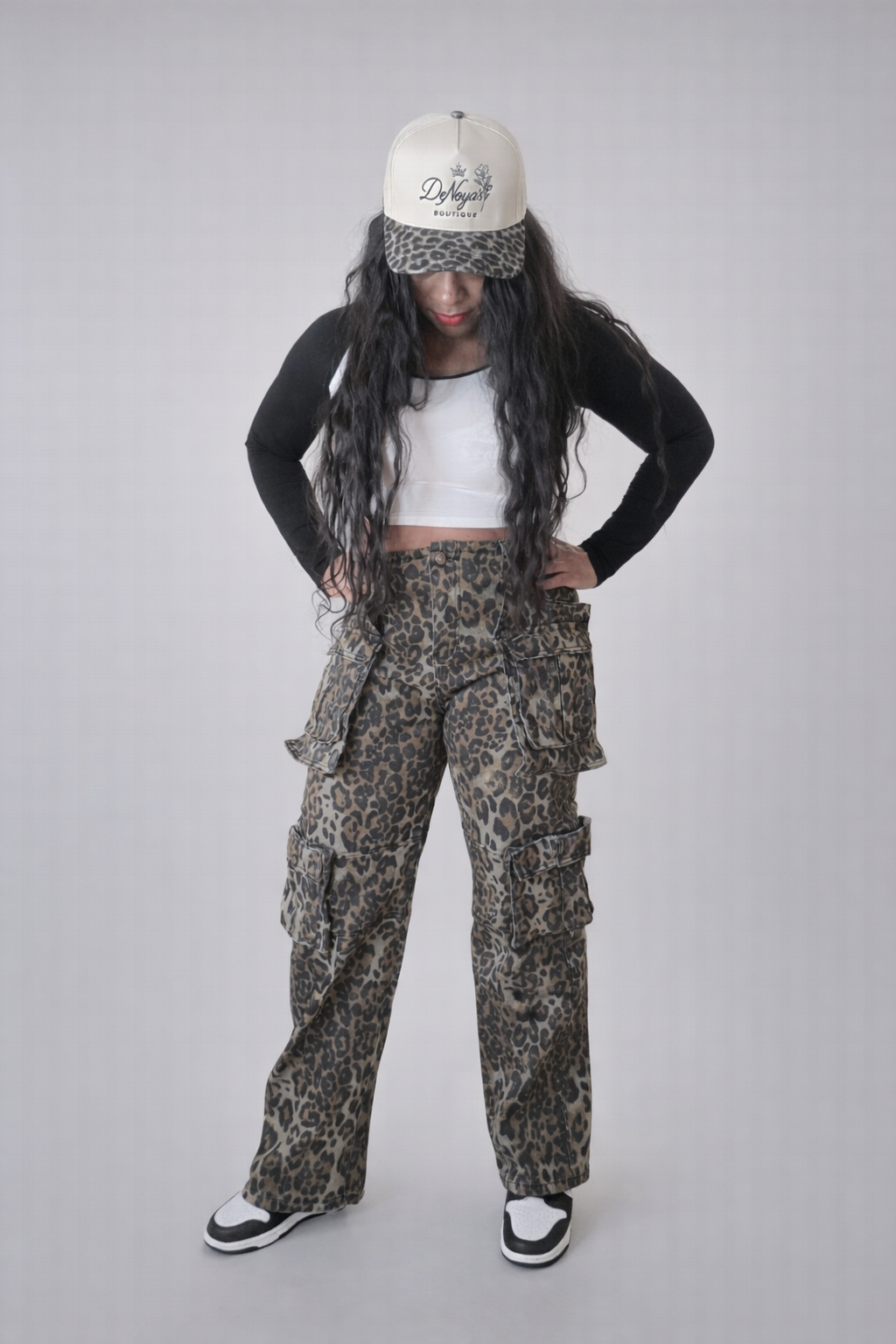 Leopard Cargo Pants